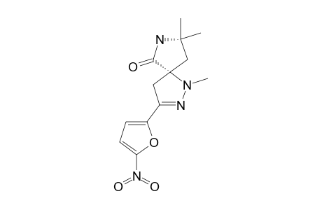 1-METHYL-3-(5-NITRO-2-FURYL)-6-OXO-8,8-DIMETHYL-1,2,7-TRIAZASPIRO-[4,4]-NON-2-ENE