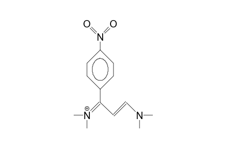3-Dimethylamino-1-dimethyliminio-1-(4-nitro-phenyl)-2-propene cation