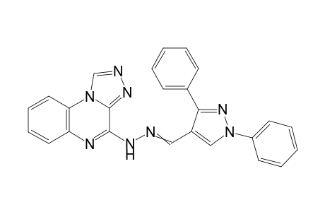 4-(2-([1,3-Diphenyl-1H-pyrazol-4-yl]methylene)hydrazinyl)-[1,2,4]triazolo[4,3-a]quinoxaline