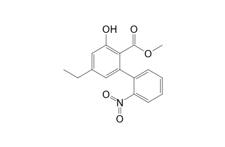 Methyl 5-ethyl-3-hydroxy-2'-nitrobiphenyl-2-carboxylate