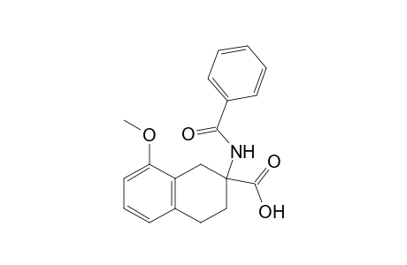 2-Benzamido-1,2,3,4-tetrahydro-8-methoxynaphthalene-2-carboxylic acid