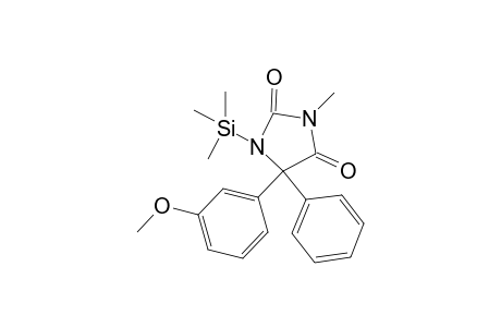 2,4-Imidazolidinedione, 5-(3-methoxyphenyl)-3-methyl-5-phenyl-1-(trimethylsilyl)-