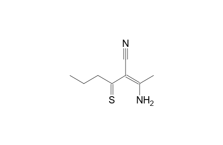 (2Z)-2-(1-aminoethylidene)-3-sulfanylidenehexanenitrile