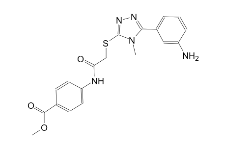 methyl 4-[({[5-(3-aminophenyl)-4-methyl-4H-1,2,4-triazol-3-yl]sulfanyl}acetyl)amino]benzoate