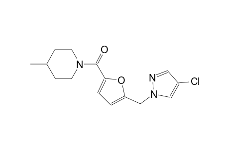 piperidine, 1-[[5-[(4-chloro-1H-pyrazol-1-yl)methyl]-2-furanyl]carbonyl]-4-methyl-