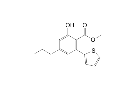 Methyl 2-hydroxy-4-propyl-6-(2'-thienyl)-benzoate