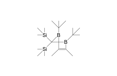 1,4-Di-tert-butyl-5,6-dimethyl-2,2-bis(trimethylsilyl)-1,4-dibora-spiro(2.3)hex-5-ene