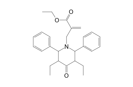 N-[2-(Ethoxtycarbonyl)-2-propenyl]-2,6-diphenyl-3,5-diethyl-4-piperidone
