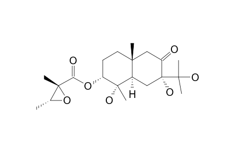 3-ALPHA-(2,3-EPOXY-2-METHYLBUTYRYLOXY)-4-ALPHA,7-ALPHA,11-TRIHYDROXY-EUDESMAN-8-ONE