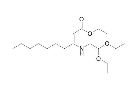 Ethyl 3-[(2,2-Diethoxyethyl)amino]dec-2-enoate