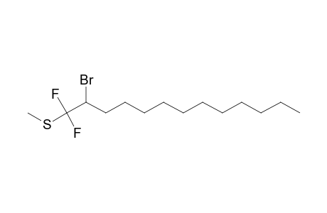 2-BROMO-1,1-DIFLUORO-1-METHYLTHIOTRIDECANE