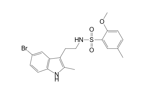 N-[2-(5-bromanyl-2-methyl-1H-indol-3-yl)ethyl]-2-methoxy-5-methyl-benzenesulfonamide