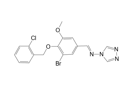 (E)-[3-bromo-4-(2-chlorobenzyl)oxy-5-methoxy-benzylidene]-(1,2,4-triazol-4-yl)amine