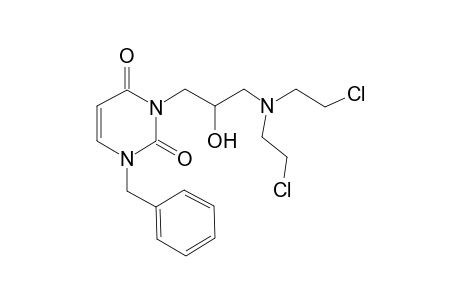 1-Benzyl-3-[3-[Bis-(2-chloro-ethyl)-amino]-2-hydroxy-propyl]-1H-pyrimidine-2,4-dione