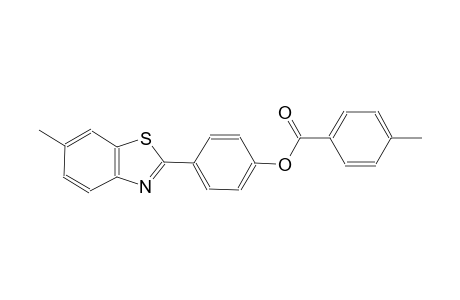benzoic acid, 4-methyl-, 4-(6-methyl-2-benzothiazolyl)phenyl ester