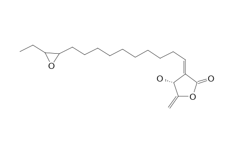 (3R,2E)-3-HYDROXY-4-METHYLENE-2-(11,12-EPOXY-TETRADECYLIDENE)-BUTANOLIDE