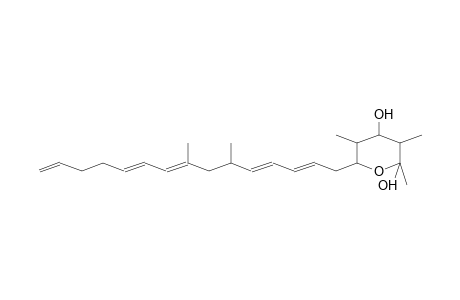 2H-PYRAN-2,4-DIOL, 6-(6,8-DIMETHYL-2,4,8,10,14-PENTADECAPENTAENYL)TETRAHYDRO-2,3,5-TRIMETHYL-