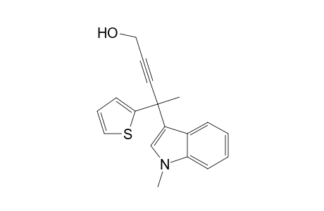 2-(1-Methyl-1H-indol-3-yl)-2-(thienyl)pent-3-yn-5-ol