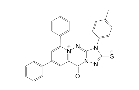 1-(4-Methylphenyl)-5-oxo-7,9-diphenyl-1,5-dihydro[1,2,4]triazolo[5,1-c]pyrido[2,1-f][1,2,4]triazin-10-ium-2-thiolate