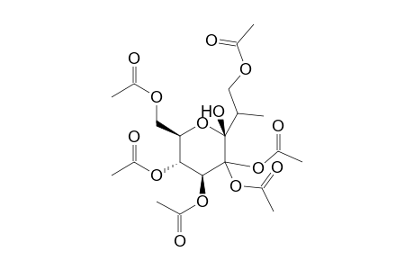 2-[(Acetyl)oxy]-1-{[(acetyloxy)methyl]ethyl} 2,3,4,6-tetra-O-acetyl- .beta.-D-glucopyranoside