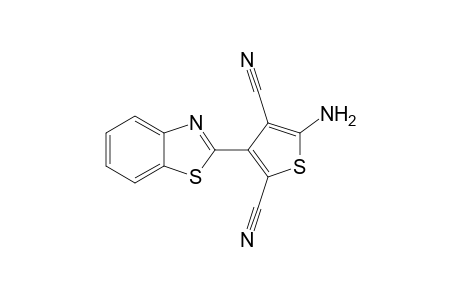 5-Amino-3-(benzo[d]thiazol-2-yl)thiophene-2,4-dicarbonitrile
