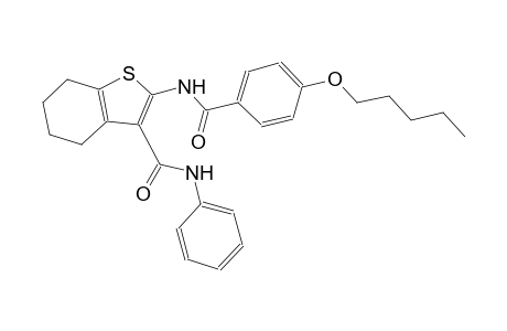 2-{[4-(pentyloxy)benzoyl]amino}-N-phenyl-4,5,6,7-tetrahydro-1-benzothiophene-3-carboxamide