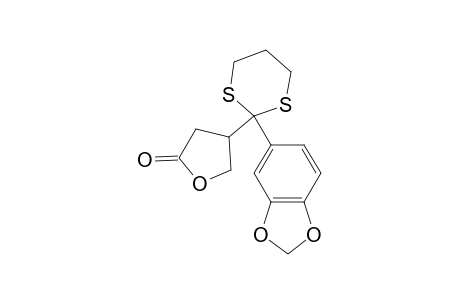 4-[2-(1,3-benzodioxol-5-yl)-1,3-dithian-2-yl]-2-oxolanone