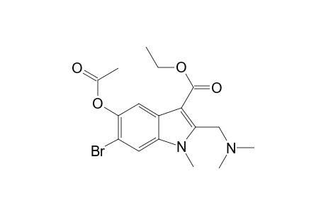 Ethyl 5-(acetyloxy)-6-bromo-2-[(dimethylamino)methyl]-1-methyl-1H-indole-3-carboxylate
