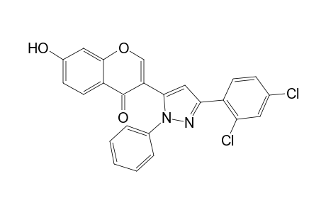 3-(3-(2,4-dichlorophenyl)-1-phenyl-1H-pyrazol-5-yl)-7-hydroxy-4H-chromen-4-one