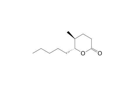 (5S,6R)-5-methyl-6-pentyl-2-oxanone