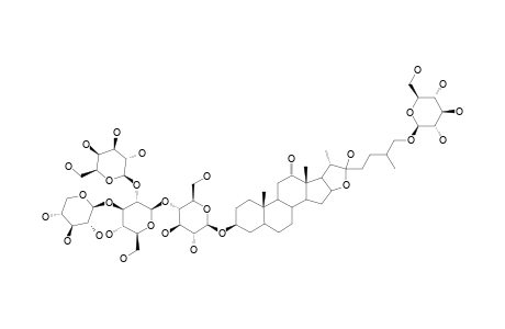 26-O-BETA-D-GLUCOPYRANOSYL-3-O-[[BETA-D-XYLOPYRANOSYL-(1->3)]-[BETA-D-GALACTOPYRANOSYL-(1->2)]-BETA-D-GLUCOPYRANOSYL-(1->4)-BETA-D-GLUCOPYRANOSYL]-