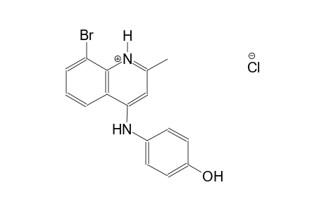 8-bromo-4-(4-hydroxyanilino)-2-methylquinolinium chloride