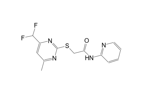2-{[4-(difluoromethyl)-6-methyl-2-pyrimidinyl]sulfanyl}-N-(2-pyridinyl)acetamide