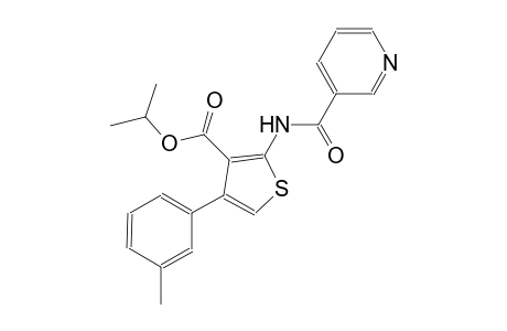 isopropyl 4-(3-methylphenyl)-2-[(3-pyridinylcarbonyl)amino]-3-thiophenecarboxylate