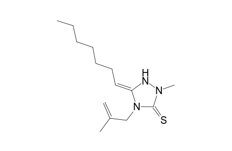 2-Methyl-5-heptamethylene-4-(2-methylenepropyl)-1,2,4-triazolidin-3-thione