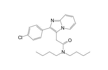 N,N-dibutyl-2-[2-(4-chlorophenyl)-3-imidazo[1,2-a]pyridinyl]acetamide