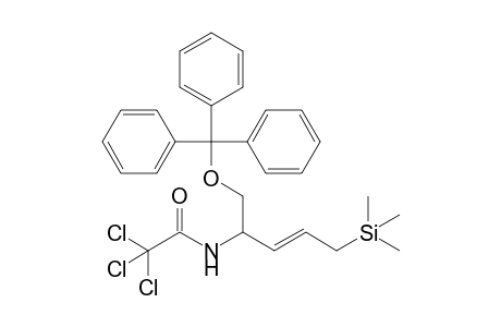 2,2,2-Trichloro-N-(4-trimethylsilyl-1-trityloxymethylbut-2-enyl)acetamide