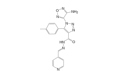 1-(4-amino-1,2,5-oxadiazol-3-yl)-5-(4-methylphenyl)-N'-[(E)-4-pyridinylmethylidene]-1H-1,2,3-triazole-4-carbohydrazide