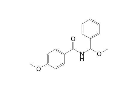 4-Methoxy N-[methoxy(phenyl)methyl]benzamide