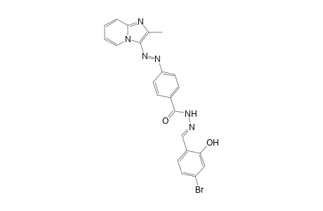 4-[(2"-Methylimidazo[1,2-a]pyridine-3"-yl)azo]benzoic acid-(2'-hydroxy-4'-bromophenyl)-meth-(E)-ylidene-hydrazide