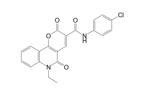 N-(4-Chlorophenyl)-6-ethyl-2,5-dioxo-5,6-dihydro-2H-pyrano[3,2-c]quinoline-3-carboxamide