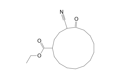 Ethyl 4-cyano-5-oxocyclopentadecanecarboxylate