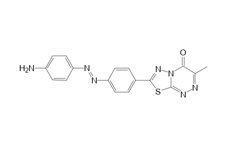 7-[p-(4-Aminophenylazo)phenyl]-3-methyl-4H-[1,3,4]thiadiazolo[2,3-c][1,2,4]triazin-4-one