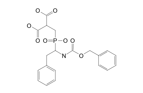 (R,S)-2-[(1-BENZYLOXYCARBONYLAMINO-2-PHENYL-ETHYL)-HYDROXY-PHOSPHINOYLMETHYL]-MALONIC-ACID