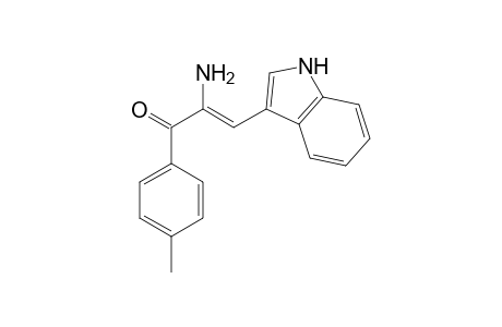 1-(4-Tolyl-)-2-amino-3-(3-indolyl-)-propene-2-one-1