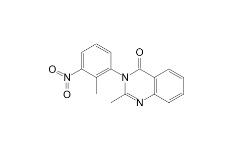 2-METHYL-3-(3-NITRO-o-TOLYL)-4(3H)-QUINAZOLINONE