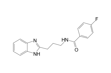 Benzamide, N-[3-(1H-1,3-benzimidazol-2-yl)propyl]-4-fluoro-