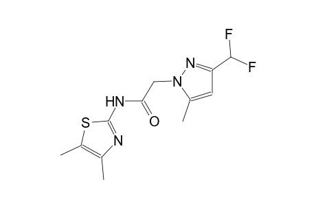 2-[3-(difluoromethyl)-5-methyl-1H-pyrazol-1-yl]-N-(4,5-dimethyl-1,3-thiazol-2-yl)acetamide