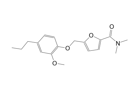 5-[(2-methoxy-4-propylphenoxy)methyl]-N,N-dimethyl-2-furamide