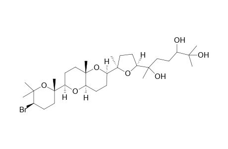 6-[5'-{6"-[(2S,5R)-5"'-Bromotetrahydro-2"',6"',6"'-trimethyl-2H-pyran-2"'-yl]octahydro-8"a-methylpyrano[3,2-b]pyran-2"-yl}tetrahydro-5'-methylfuran-2'-yl]-2-methylheptane-1,2,6-triol